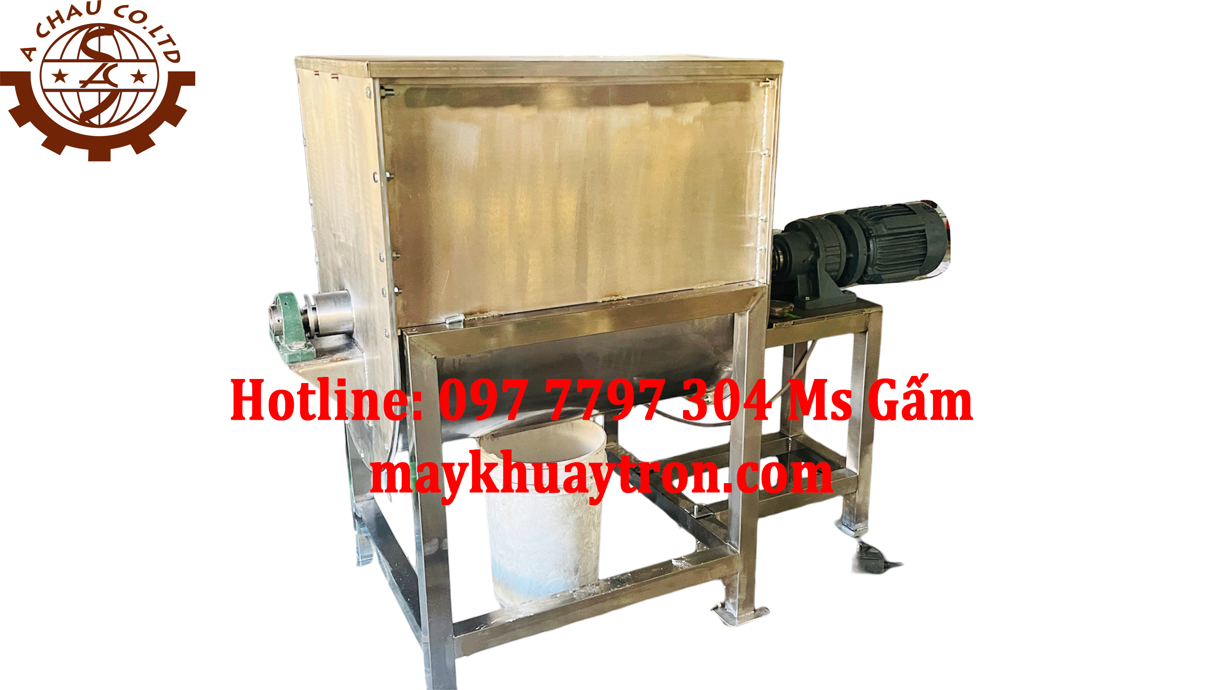 Máy trộn bột khô nằm ngang