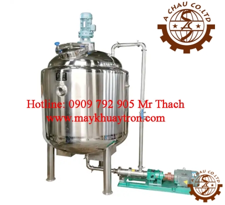 Bồn khuấy keo kết hợp bơm tuần hoàn