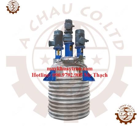 Bồn nhũ hóa dung dịch đặc gia nhiệt hơi nóng ống xoắn