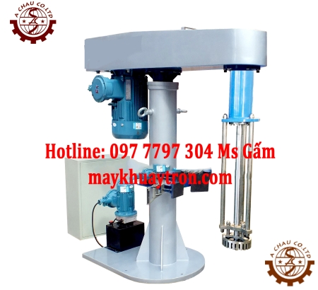 Máy Khuấy Sơn Kết Hợp Kẹp Thùng 