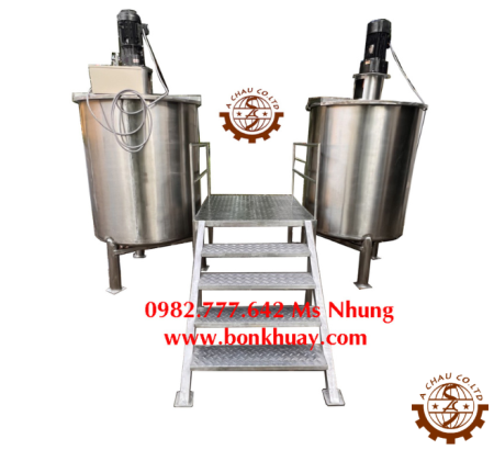 Bồn khuấy hóa chất công nghiệp kết hợp hệ thống cầu thang AC - B - 22