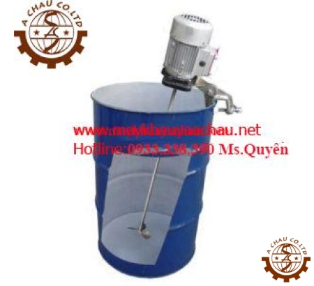 Máy khuấy hóa chất kẹp miệng thùng phuy 200 lít