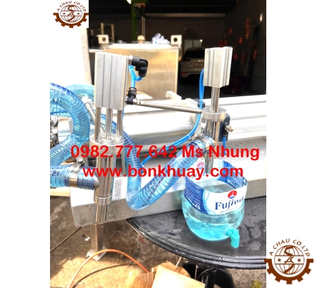 Máy chiết rót 2 vòi bán tự động