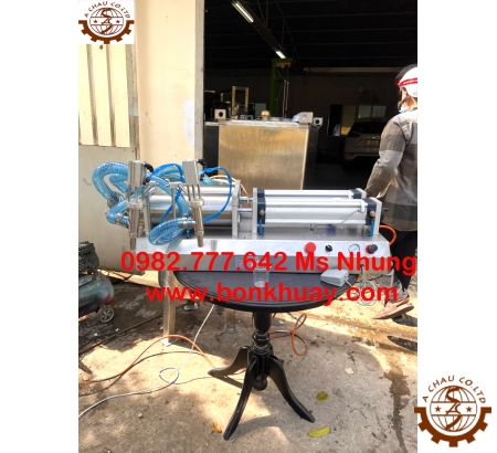 Máy chiết rót 2 vòi bán tự động